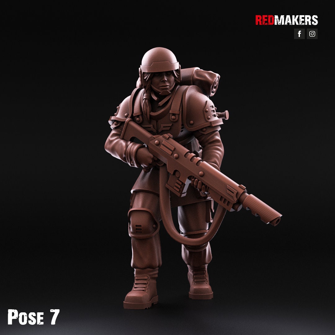 Red Makers Shock Troops Female Squad x10 (Custom Order) - product image 5 of 9