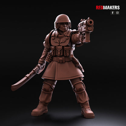 Red Makers Shock Troops Female Officer and Command Squad (Custom Order) - product image 8 of 10