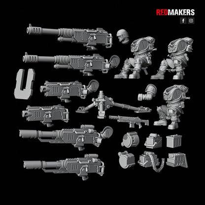 Red Makers - Shock Troops Heavy Support Teams x3 (Custom Order)