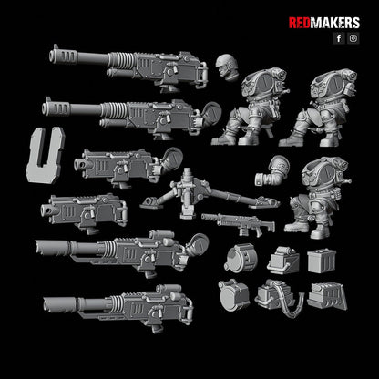 Red Makers Shock Troops Heavy Support Teams x3 (Custom Order) - product image 8 of 10
