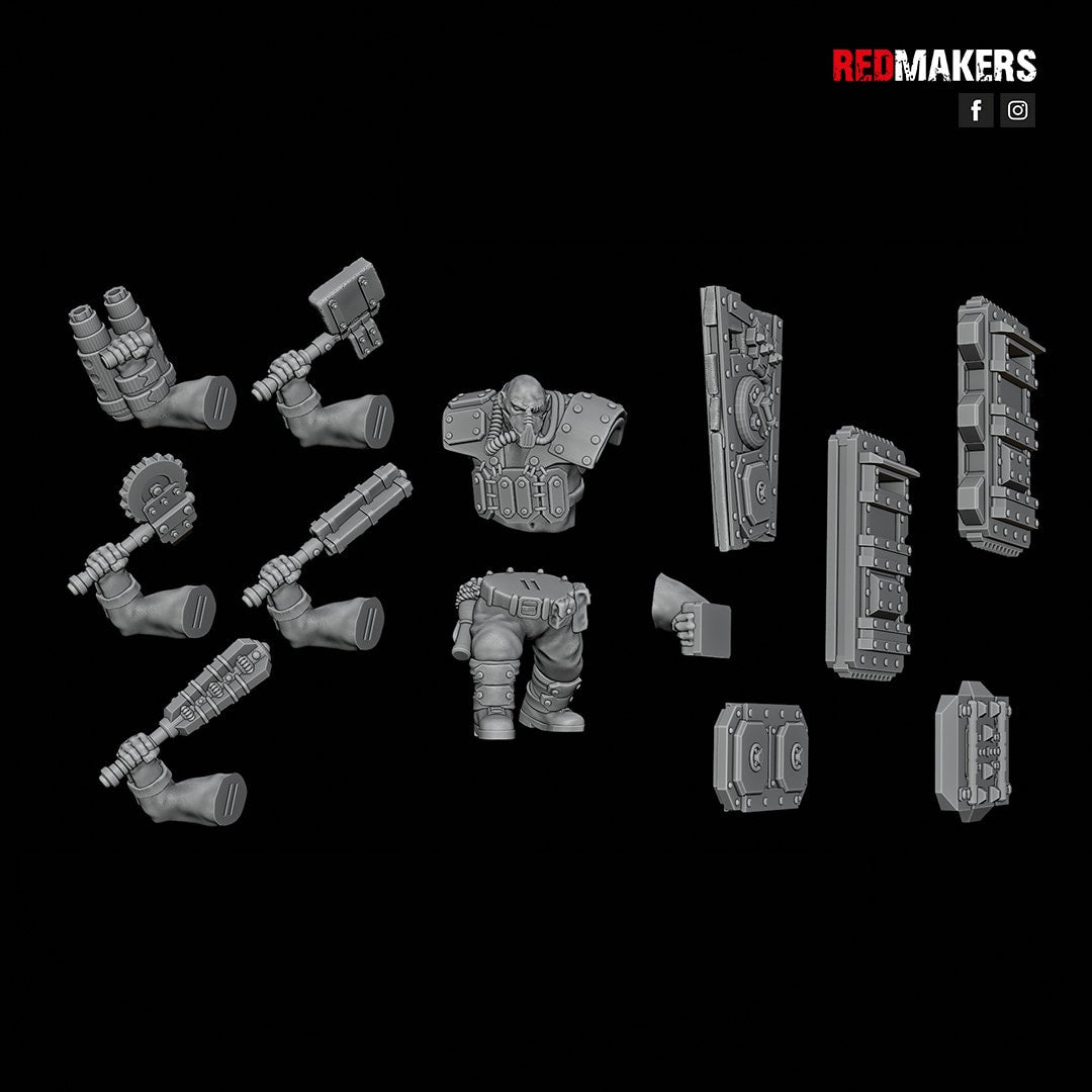 Red Makers - Armoured Abhuman Giant Squad V1 x5 (Custom Order)