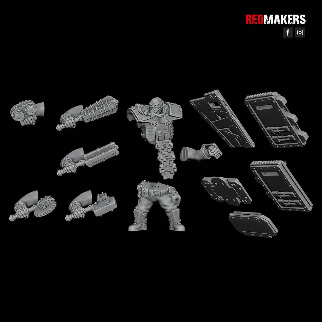 Red Makers - Armoured Abhuman Giant Squad V1 x5 (Custom Order)