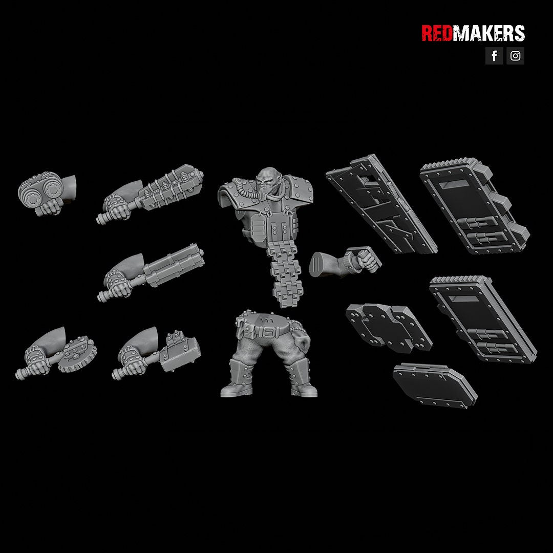 Red Makers Armoured Abhuman Giant Squad V1 x5 (Custom Order) - product image 4 of 6