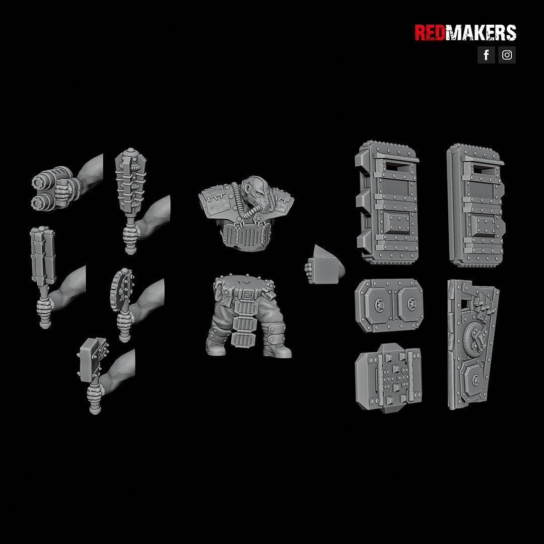 Red Makers - Armoured Abhuman Giant Squad V1 x5 (Custom Order)