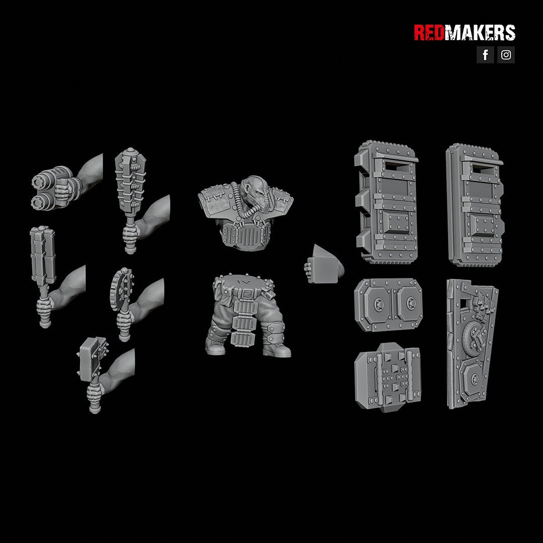 Red Makers Armoured Abhuman Giant Squad V1 x5 (Custom Order) - product image 3 of 6