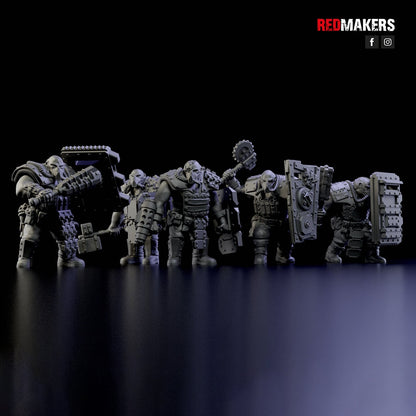 Red Makers Armoured Abhuman Giant Squad V1 x5 (Custom Order) - product image 1 of 6