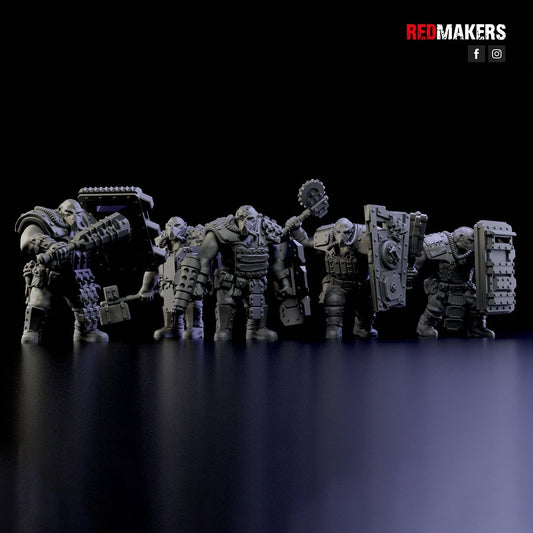 Red Makers Armoured Abhuman Giant Squad V1 x5 (Custom Order) - product image 1 of 6