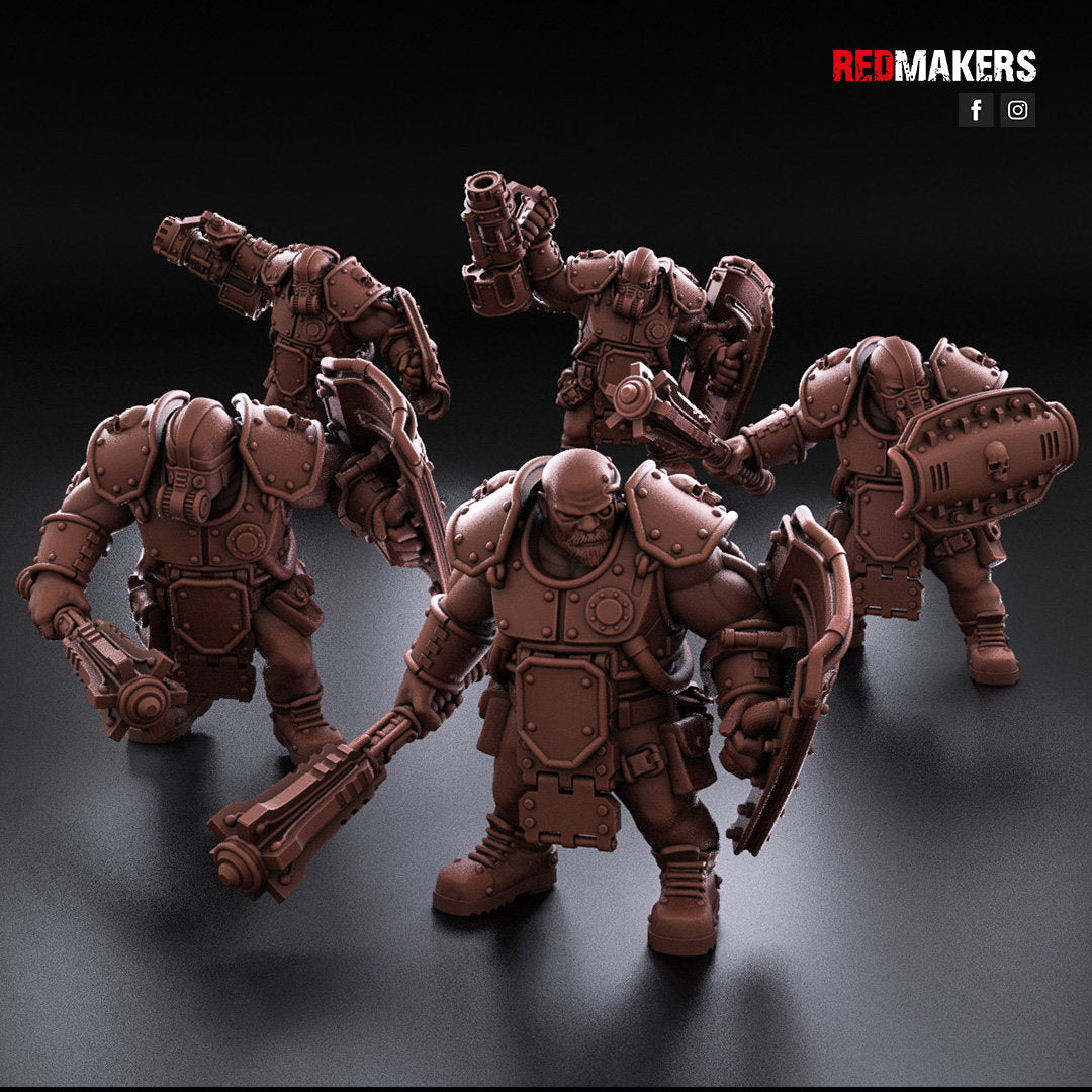 Red Makers Armoured Abhuman Giant Squad V2 x5 (Custom Order) - product image 1 of 6