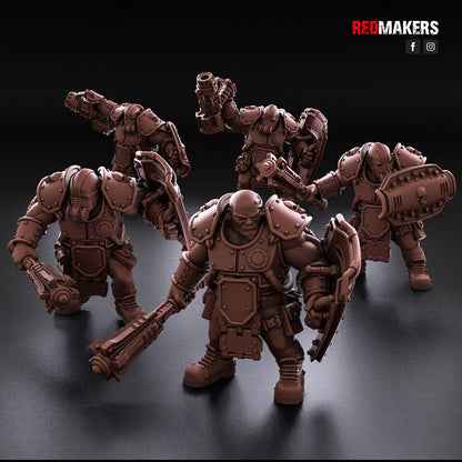 Red Makers Armoured Abhuman Giant Squad V2 x5 (Custom Order) - product image 1 of 6