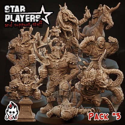 Star Player Pack #3 Star Player - Designed by UGNI Miniatures - Fantasy Football - product image 1 of 8