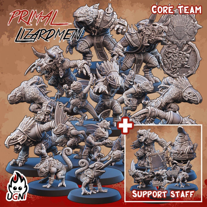 Lizardmen Team (Primal Style) Designed by UGNI Miniatures - Fantasy Football - product image 8 of 8