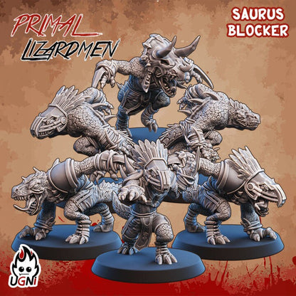 Lizardmen Team (Primal Style) Designed by UGNI Miniatures - Fantasy Football - product image 4 of 8