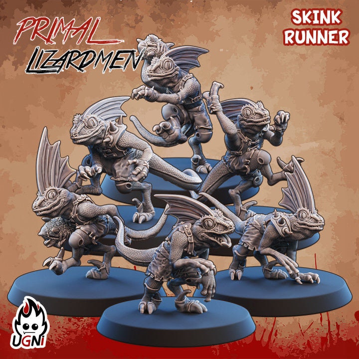 Lizardmen Team (Primal Style) Designed by UGNI Miniatures - Fantasy Football - product image 5 of 8