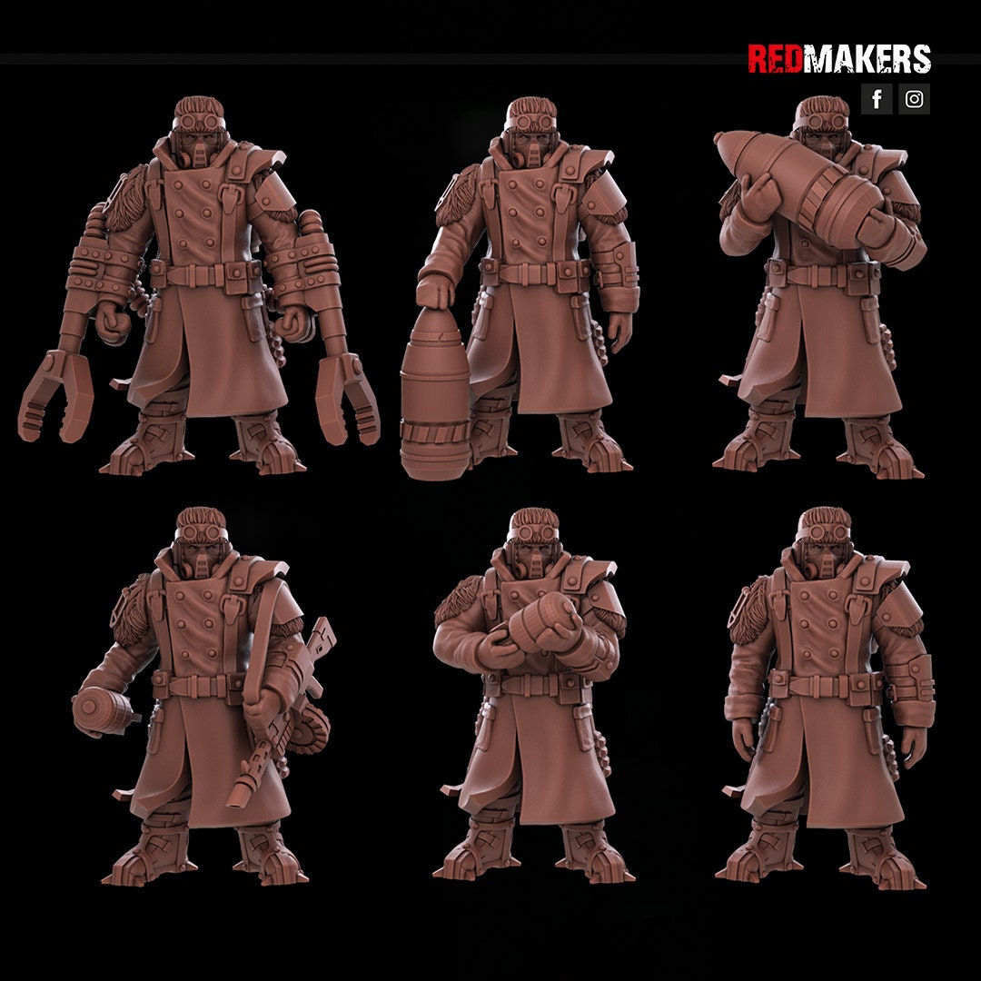 Red Makers Ice Warriors Artillery Crew x10 (Custom Order) - product image 7 of 10