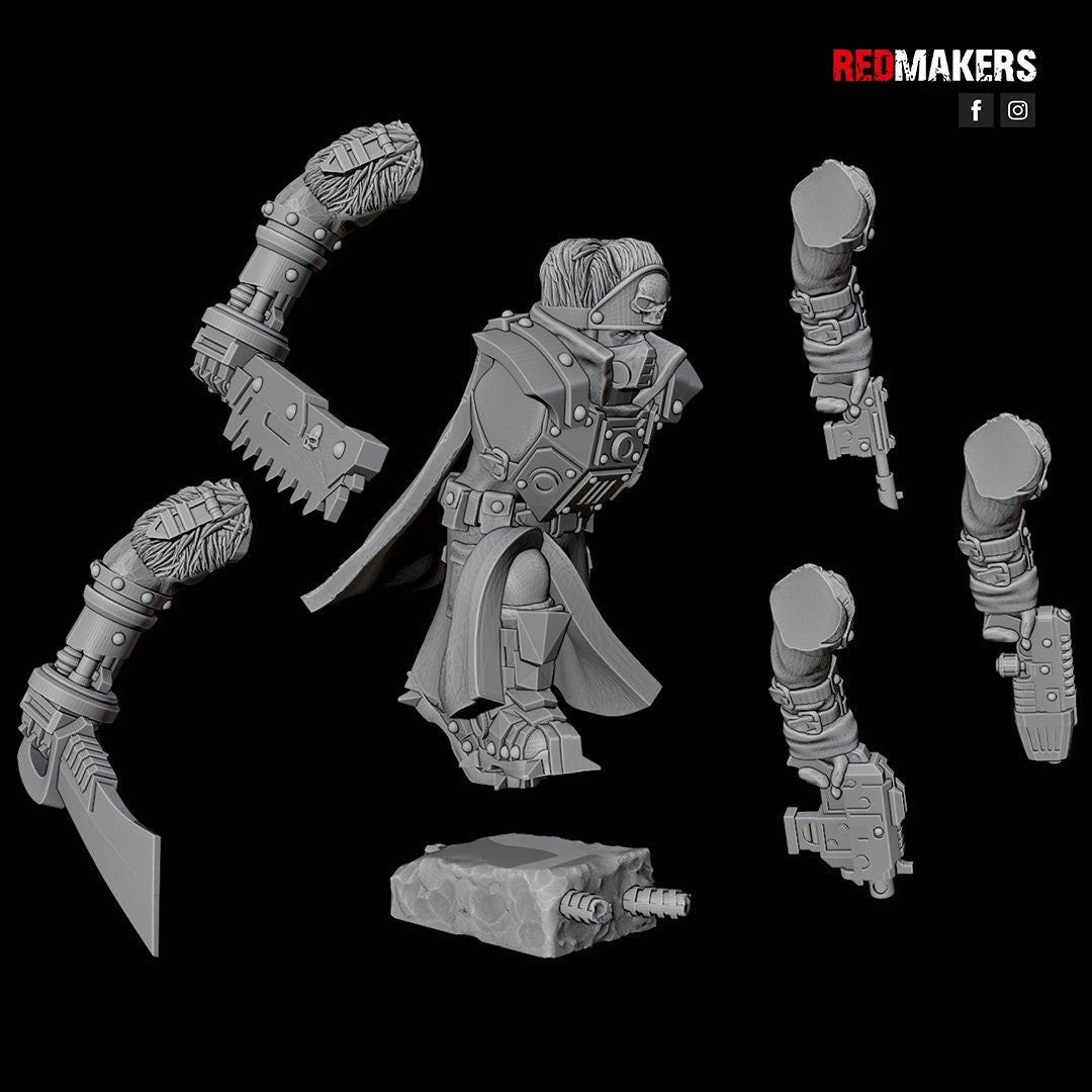 Red Makers Ice Warriors Lieutenant and Command Squad (Custom Order) - product image 7 of 10