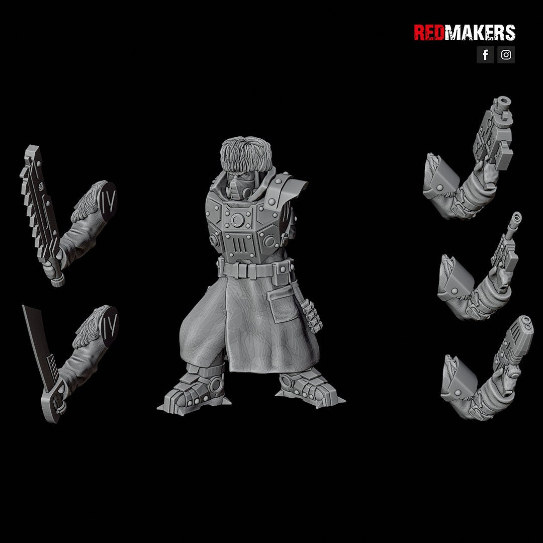 Red Makers Ice Warriors Lieutenant and Command Squad (Custom Order) - product image 9 of 10
