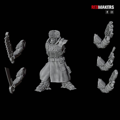 Red Makers Ice Warriors Lieutenant and Command Squad (Custom Order) - product image 9 of 10