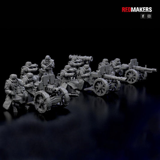 Red Makers Ice Warriors Heavy Weapon Teams x3 (Custom Order) - product image 1 of 8