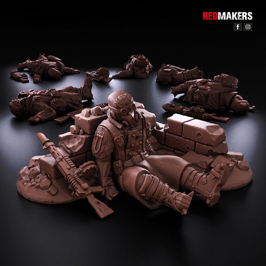 Red Makers Ice Warriors Slain Soldiers x5 (Custom Order) - product image 2 of 7