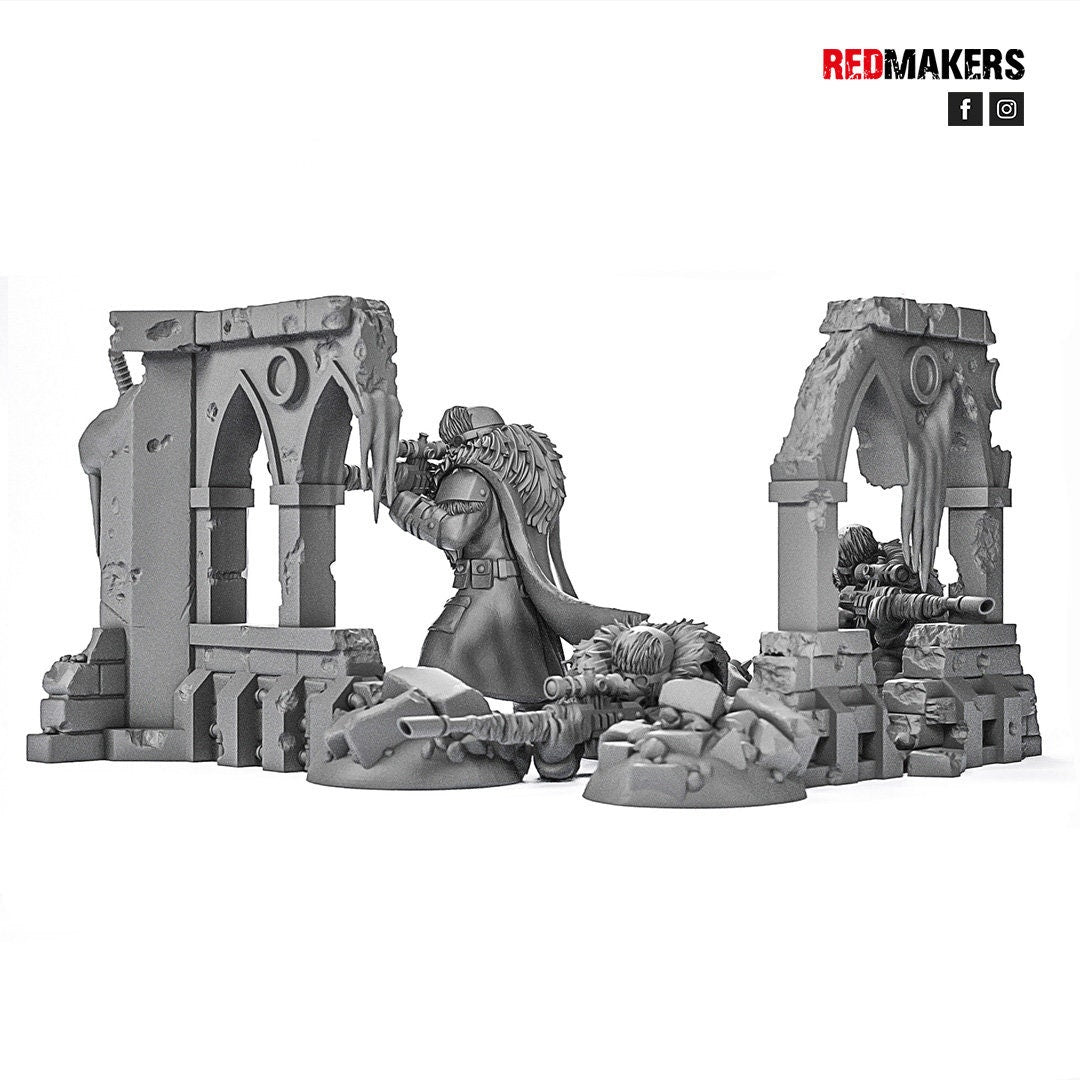 Red Makers Ice Warriors Snipers x3 (Custom Order) - product image 3 of 10
