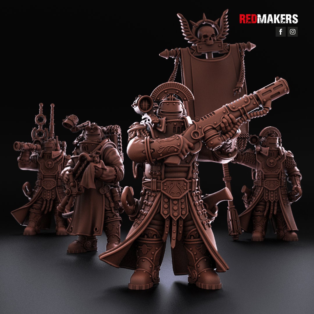 Red Makers Solar Guard Command Squad x4 (Custom Order) - product image 1 of 10