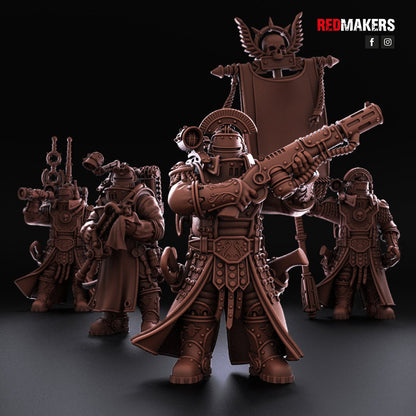 Red Makers Solar Guard Command Squad x4 (Custom Order) - product image 1 of 10