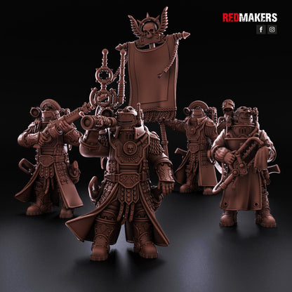 Red Makers Solar Guard Command Squad x4 (Custom Order) - product image 5 of 10