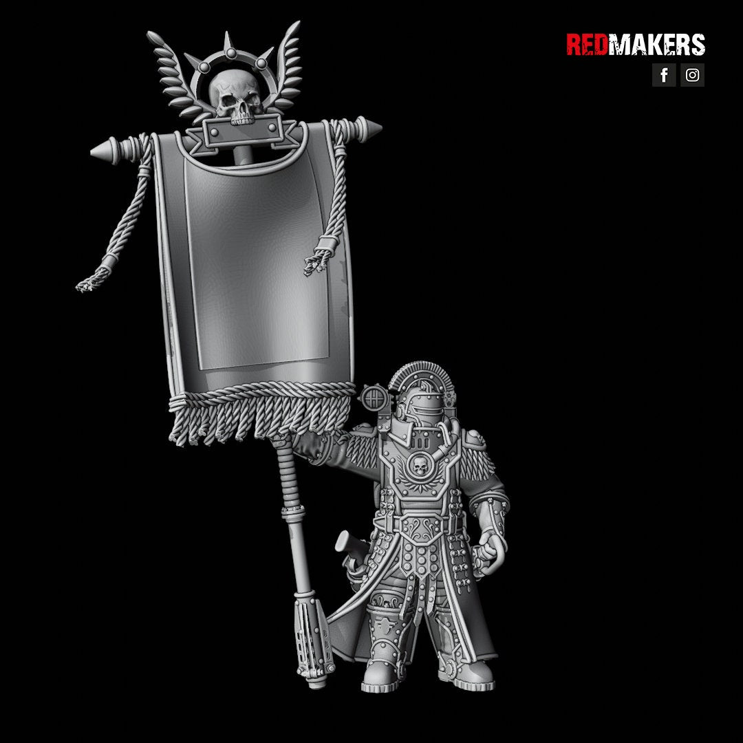 Red Makers Solar Guard Command Squad x4 (Custom Order) - product image 3 of 10