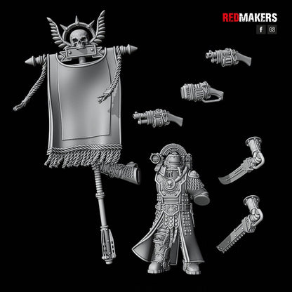 Red Makers Solar Guard Command Squad x4 (Custom Order) - product image 10 of 10
