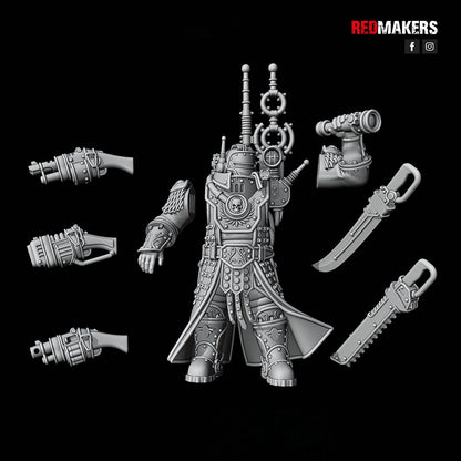 Red Makers Solar Guard Command Squad x4 (Custom Order) - product image 9 of 10