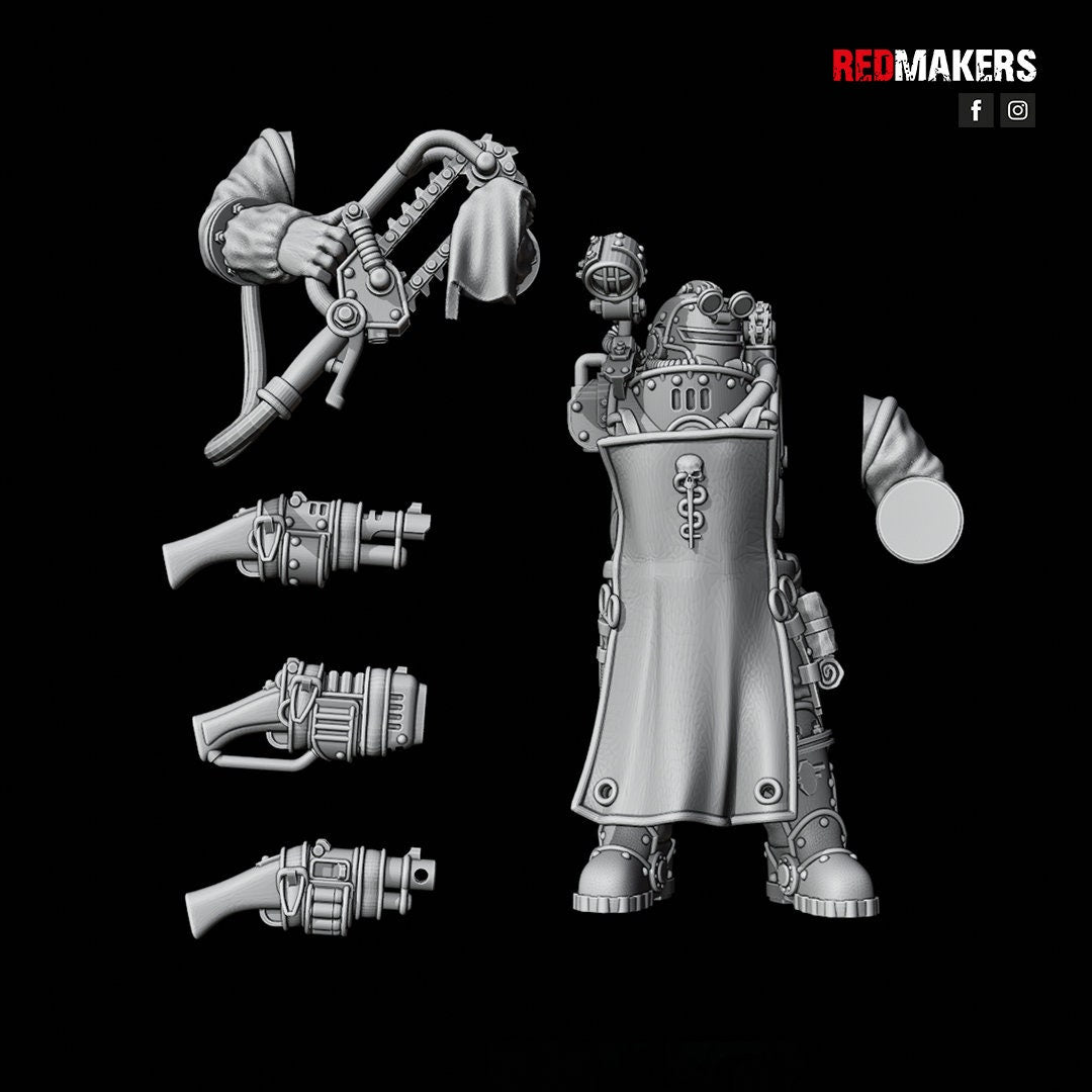 Red Makers Solar Guard Command Squad x4 (Custom Order) - product image 8 of 10