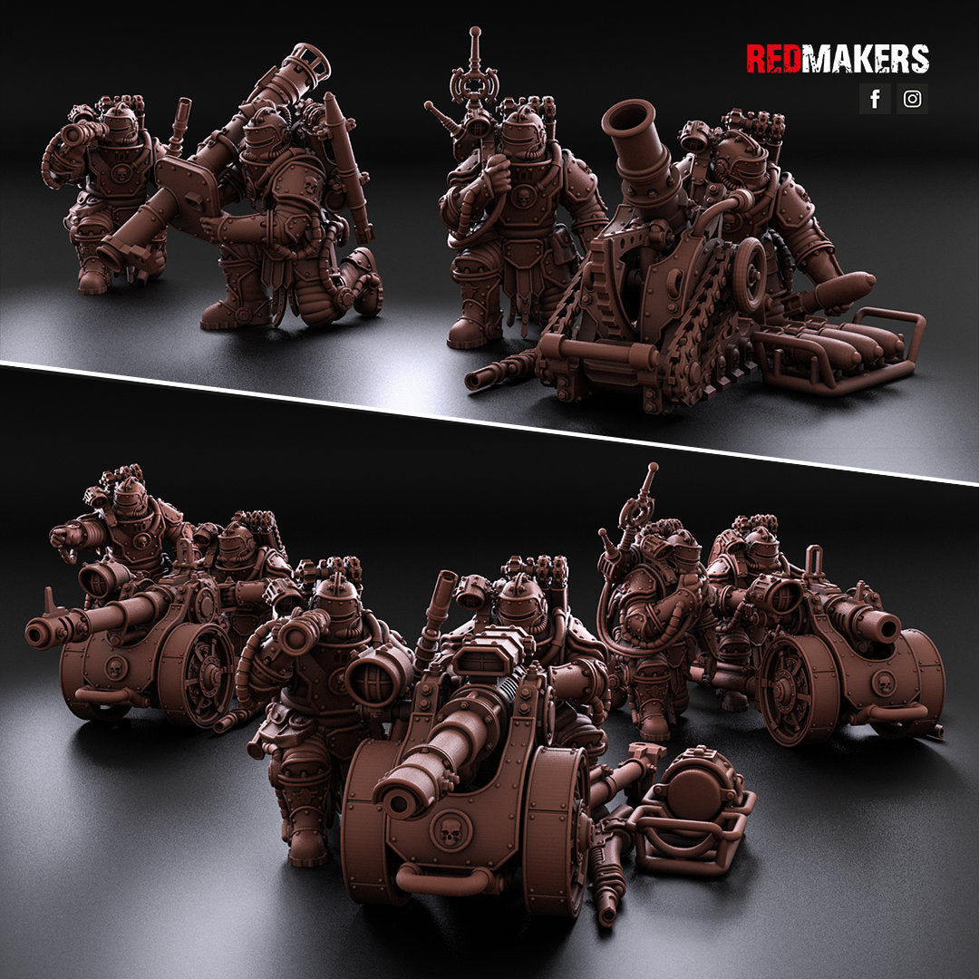 Red Makers Solar Guard Heavy Weapon Teams x3 (Custom Order) - product image 1 of 9