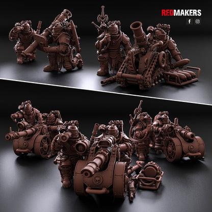 Red Makers Solar Guard Heavy Weapon Teams x3 (Custom Order) - product image 1 of 9