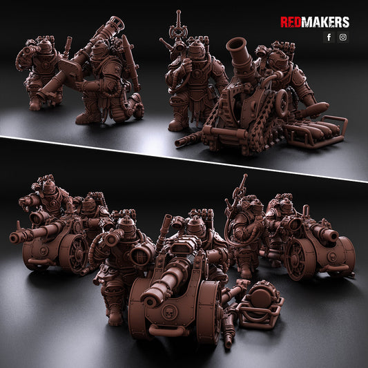 Red Makers Solar Guard Heavy Weapon Teams x3 (Custom Order) - product image 1 of 9
