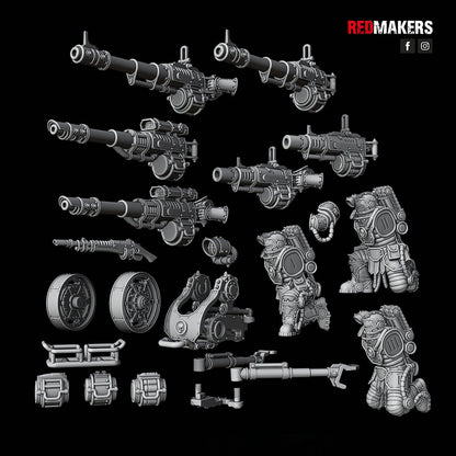 Red Makers Solar Guard Heavy Weapon Teams x3 (Custom Order) - product image 8 of 9