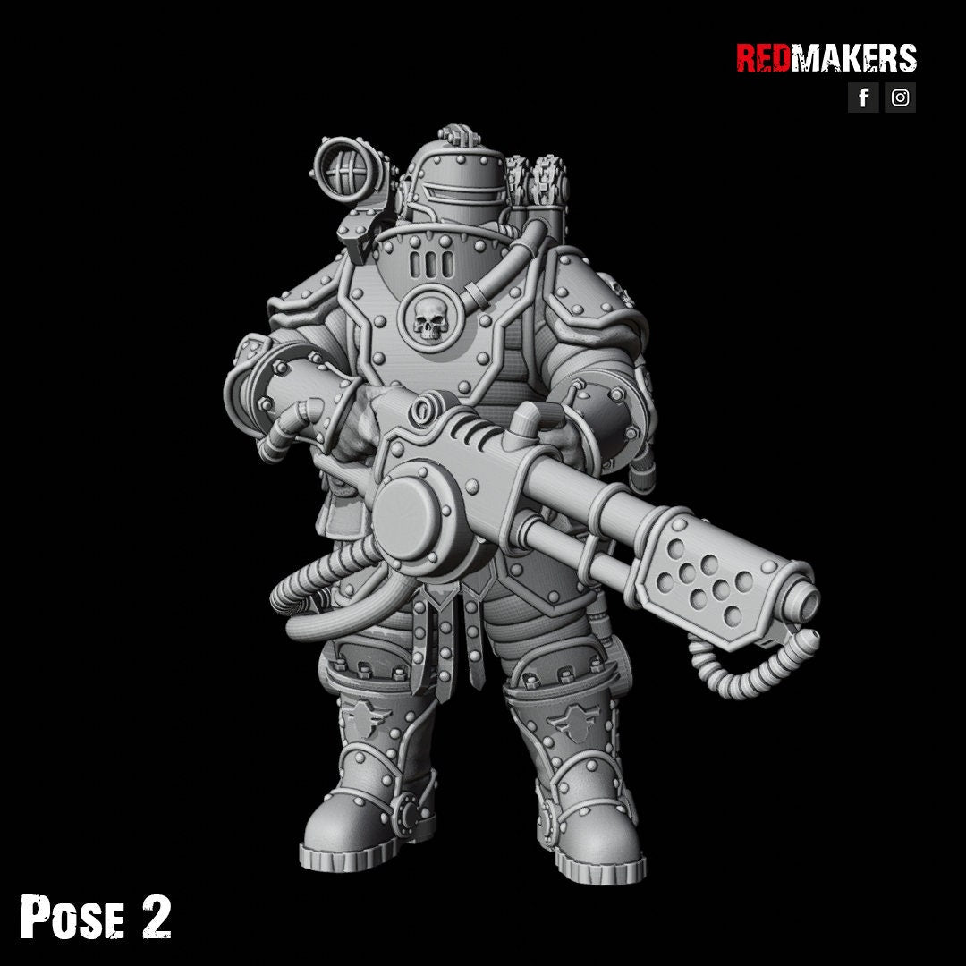 Red Makers Solar Guard Flamer Squad x10 (Custom Order) - product image 4 of 10