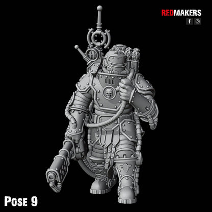 Red Makers Solar Guard Flamer Squad x10 (Custom Order) - product image 10 of 10
