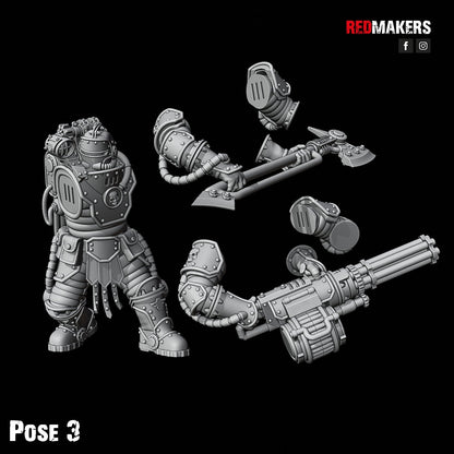 Red Makers Solar Guard Power Axe or Rotor Cannon Squad x10 (Custom Order) - product image 9 of 10