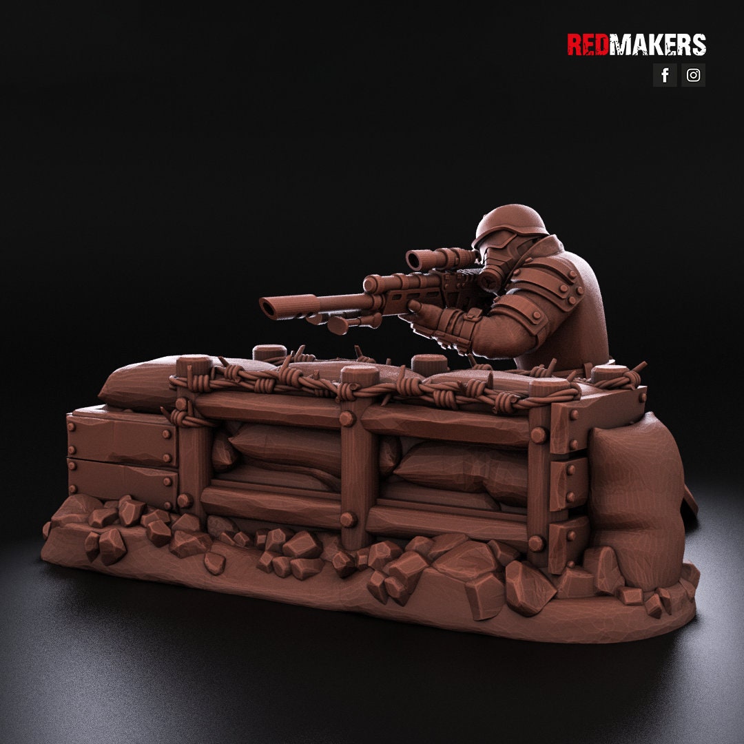 Red Makers Steel Guard Snipers x3 (Custom Order) - product image 2 of 7