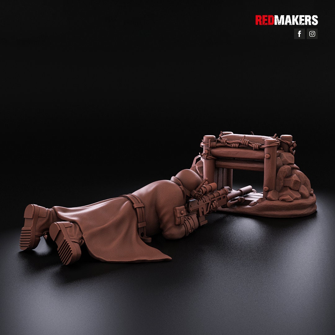 Red Makers Steel Guard Snipers x3 (Custom Order) - product image 7 of 7
