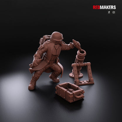Red Makers Steel Guard Heavy Weapon Teams x3 (Custom Order) - product image 7 of 8