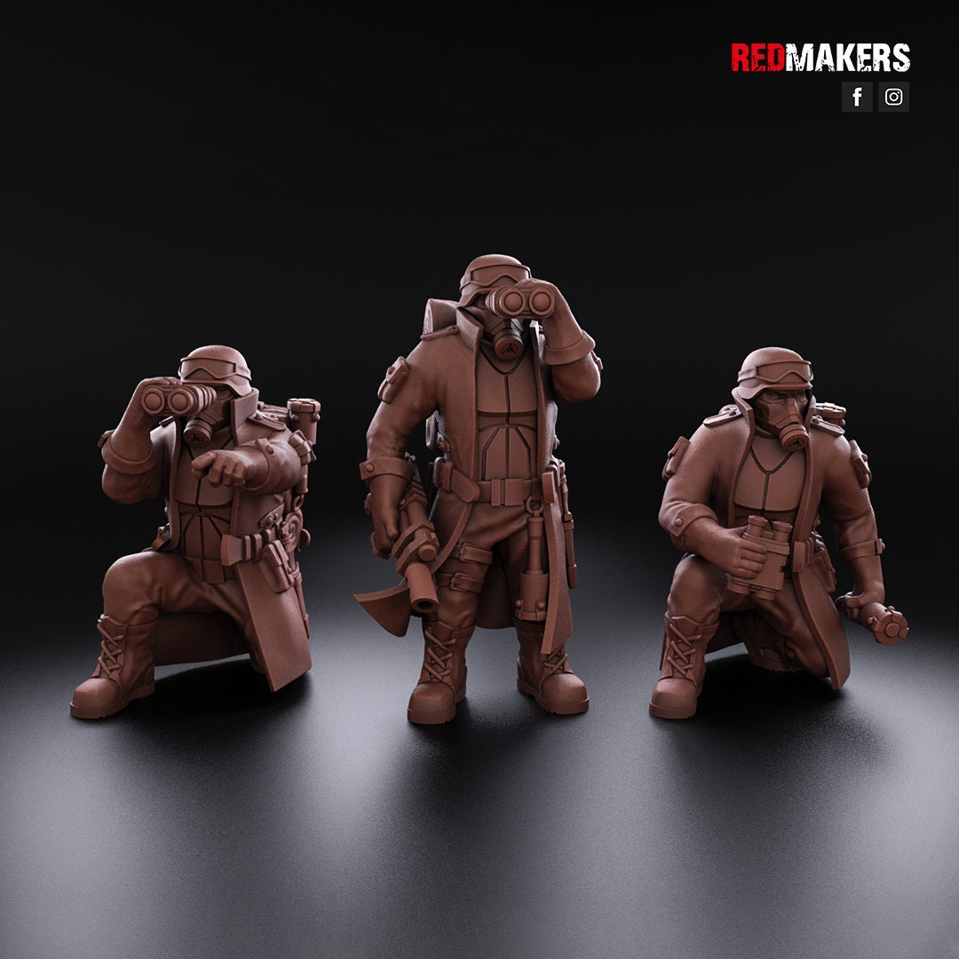 Red Makers Steel Guard Heavy Weapon Teams x3 (Custom Order) - product image 8 of 8