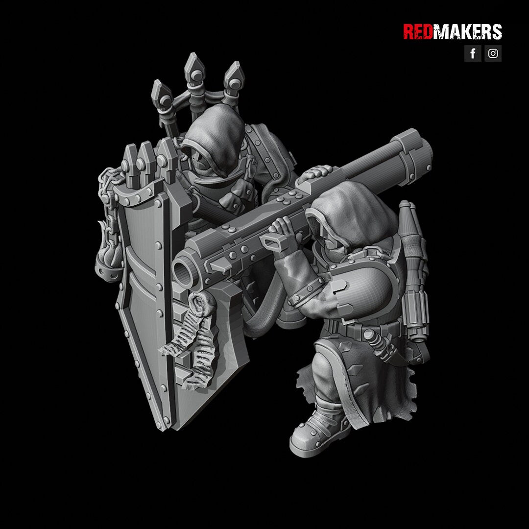 Red Makers Janissaries Heavy Weapon Teams x3 (Custom Order) - product image 4 of 6