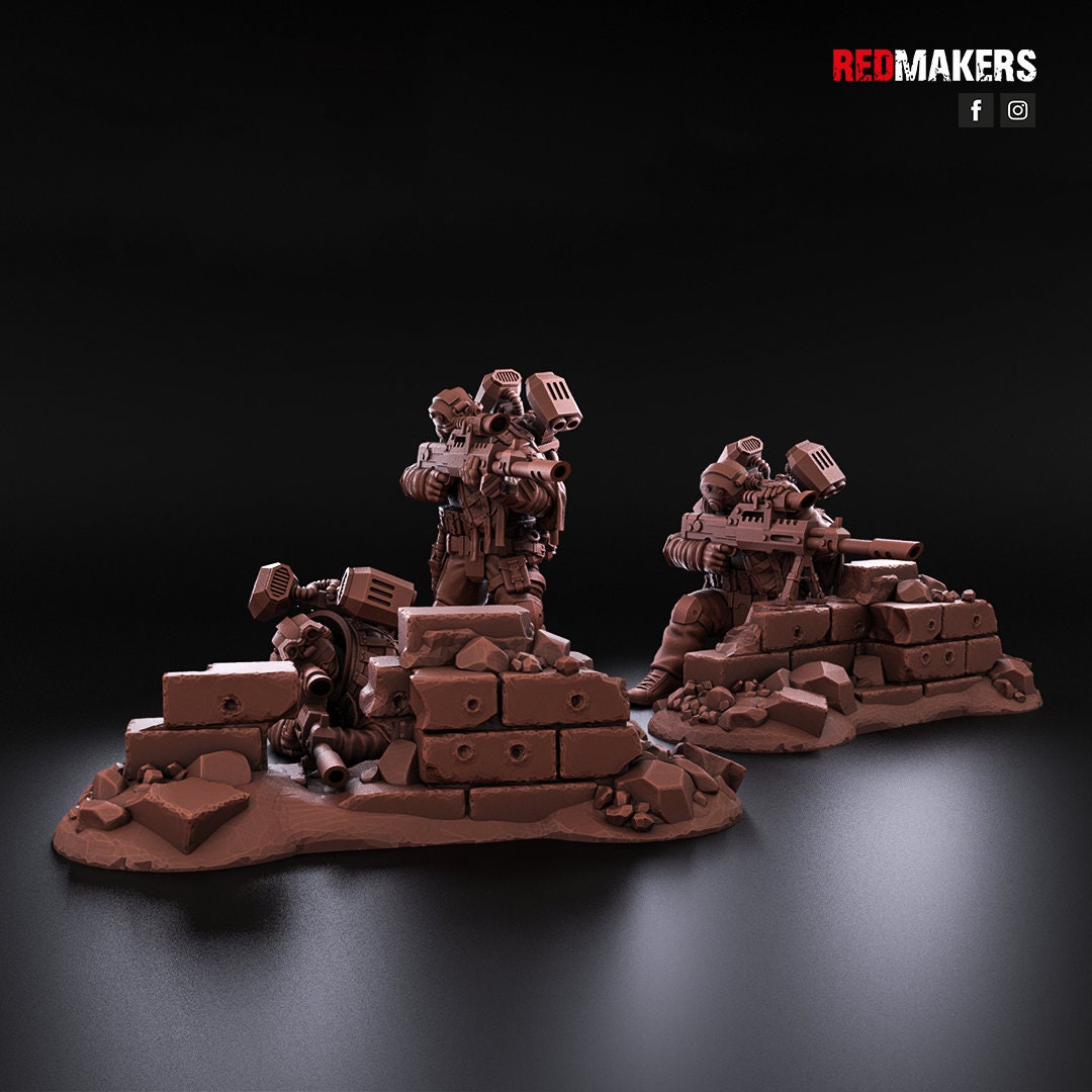 Red Makers Airborne Division Snipers x3 (Custom Order) - product image 4 of 9