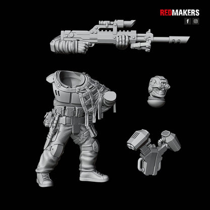Red Makers Airborne Division Snipers x3 (Custom Order) - product image 5 of 9