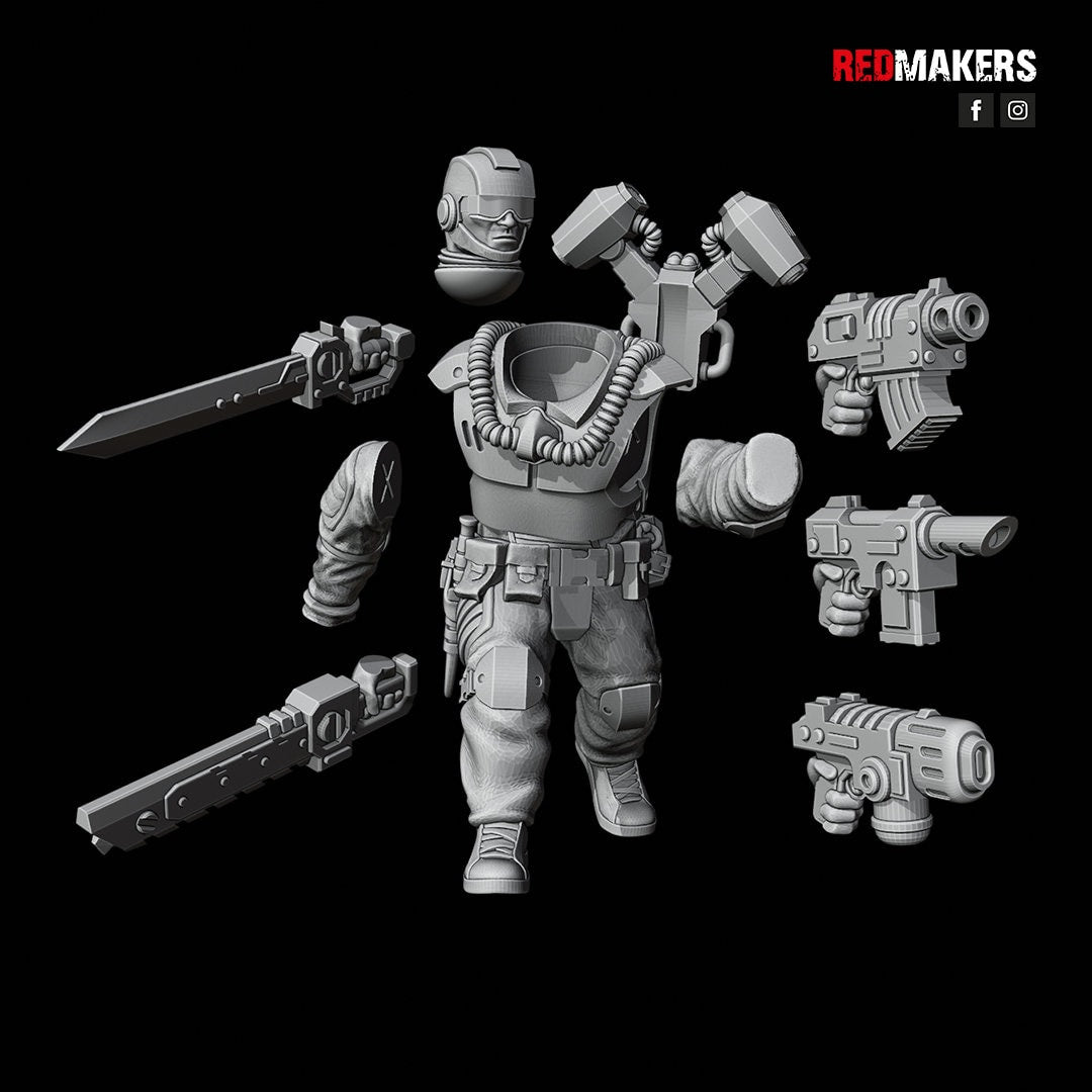 Red Makers Airborne Division Squad x10 (Custom Order) - product image 7 of 9
