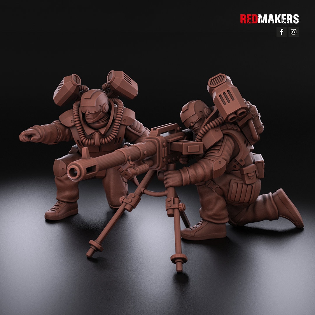 Red Makers - Airborne Division Heavy Support Teams x3 (Custom Order)