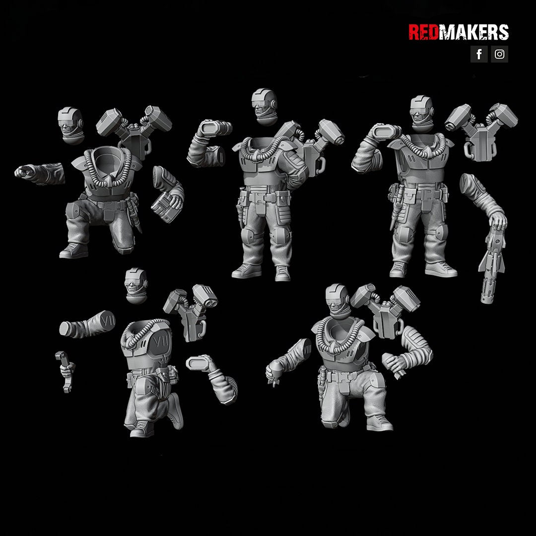 Red Makers Airborne Division Heavy Support Teams x3 (Custom Order) - product image 8 of 9