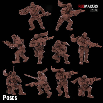 Red Makers Desert Raiders Squad x10 (Custom Order) - product image 1 of 8