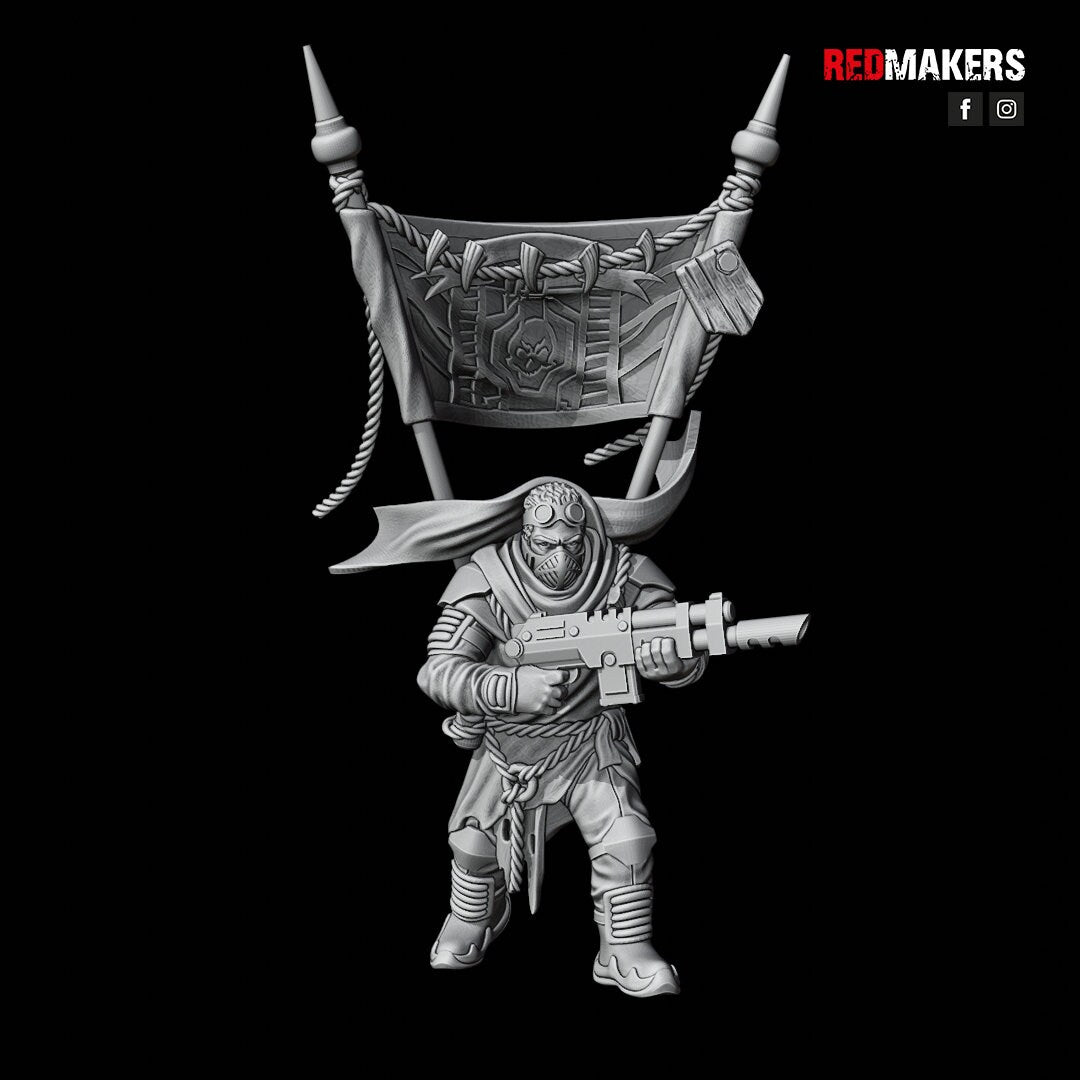 Red Makers Desert Raiders Officer and Command Squad (Custom Order) - product image 3 of 8